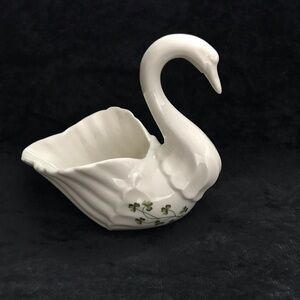 Irish Porcelain Swan Figurine
